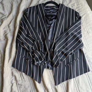 Torrid striped 3/4 sleeve jacket